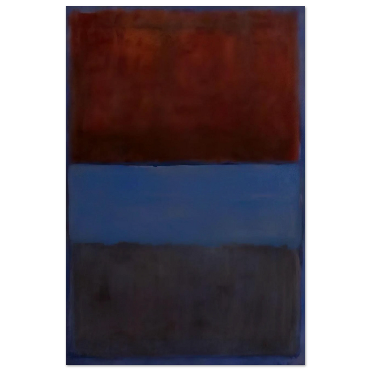 No.61 Rust and Blue - 1953 Poster | Mark Rothko Poster | Rothko Prints