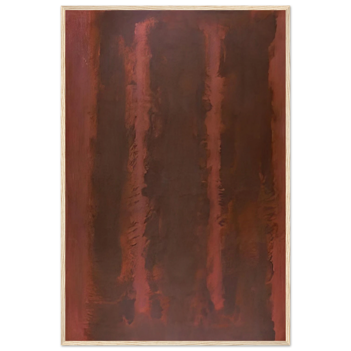 Black on Maroon - 1958 Framed Poster | Mark Rothko Framed Prints Wall Art | Rothko Prints