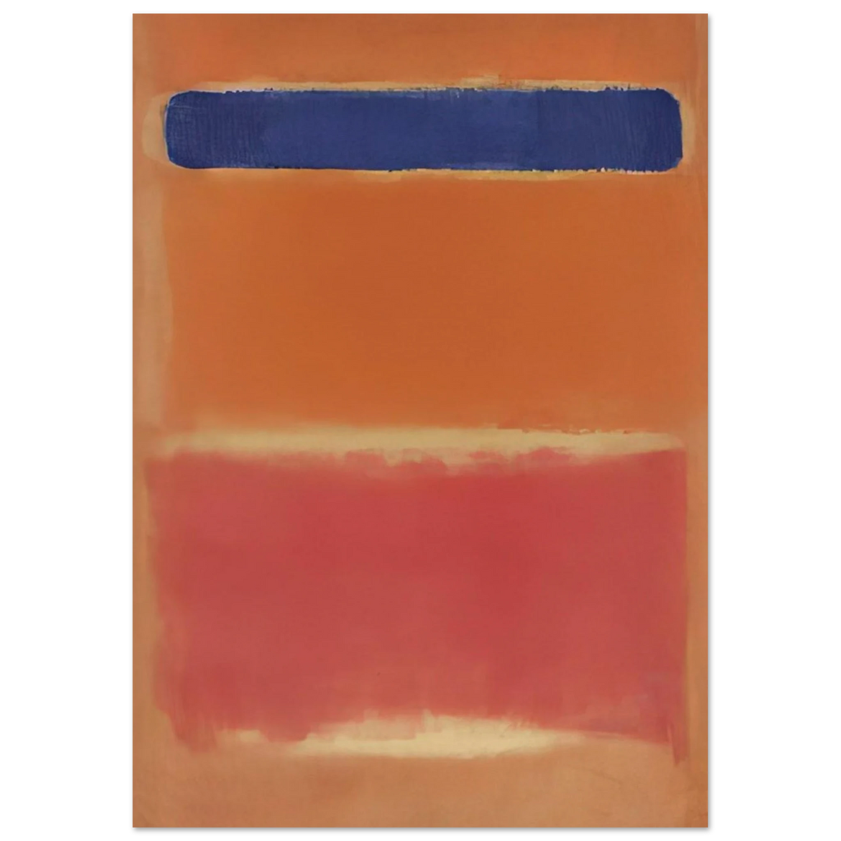 Blue Over Red - 1953 Poster | Mark Rothko Poster | Rothko Prints