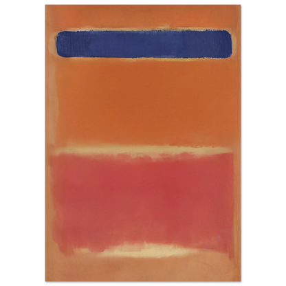 Blue Over Red - 1953 Poster | Mark Rothko Poster | Rothko Prints