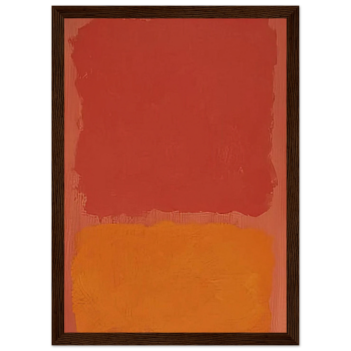 Untitled Red and Orange on Salmon - 1969 Framed Poster | Mark Rothko Framed Prints Wall Art | Rothko Prints