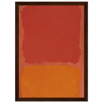 Untitled Red and Orange on Salmon - 1969 Framed Poster | Mark Rothko Framed Prints Wall Art | Rothko Prints