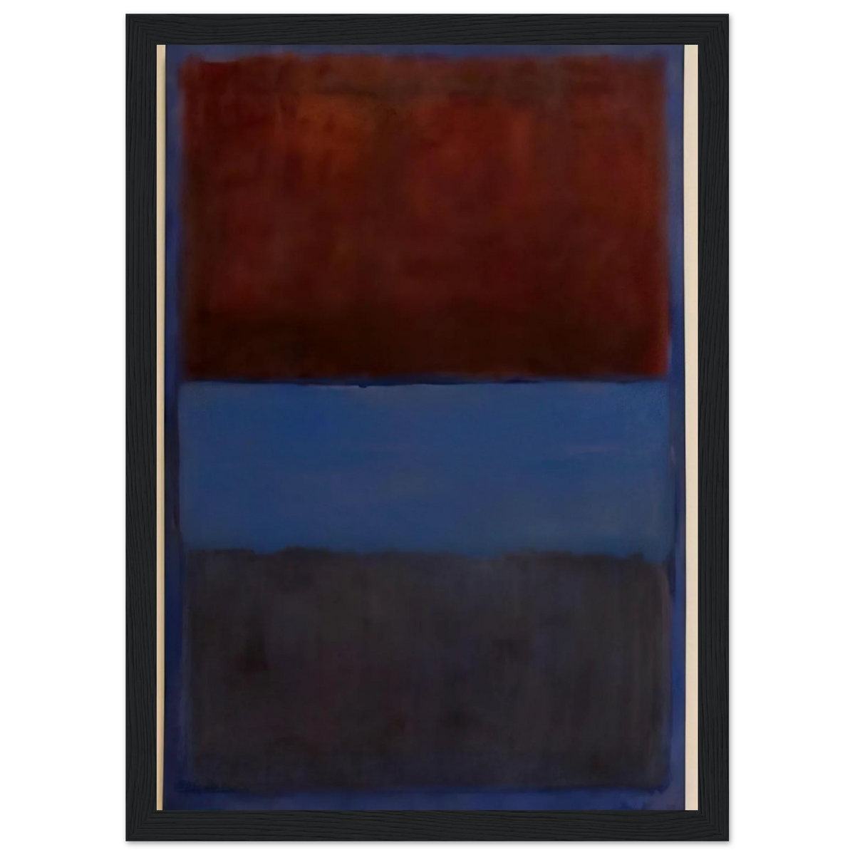 No.61 Rust and Blue - 1953 Framed Poster | Mark Rothko Framed Prints Wall Art | Rothko Prints