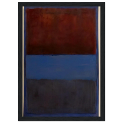 No.61 Rust and Blue - 1953 Framed Poster | Mark Rothko Framed Prints Wall Art | Rothko Prints