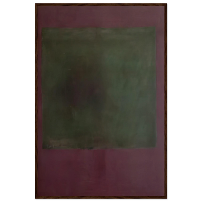 Untitled Green on Maroon - 1961 Framed Poster | Mark Rothko Framed Prints Wall Art | Rothko Prints