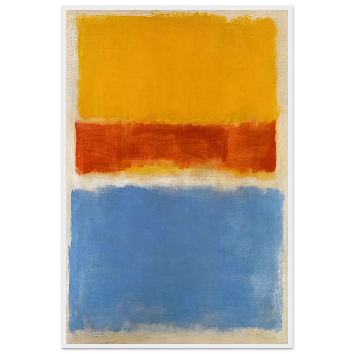 Untitled Yellow, Red and Blue - 1953 Framed Poster | Mark Rothko Framed Prints Wall Art | Rothko Prints