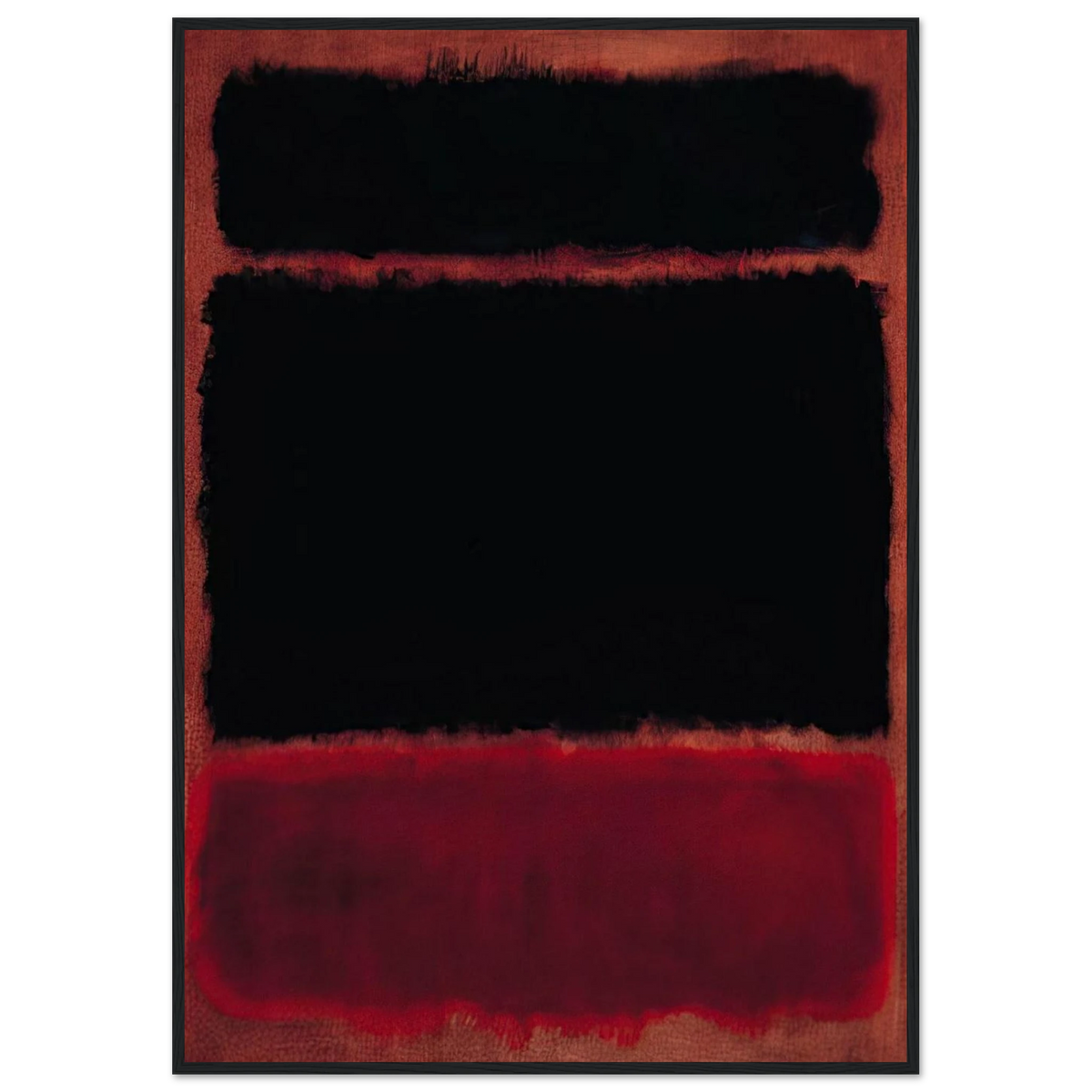 Black in Deep Red - 1957 Framed Poster | Mark Rothko Framed Prints Wall Art | Rothko Prints