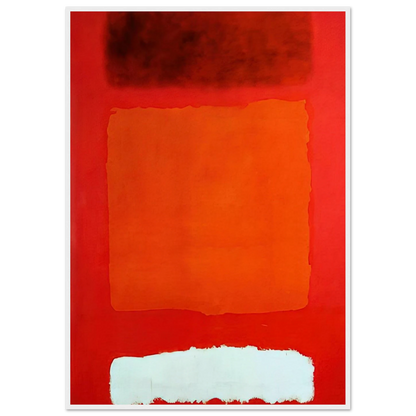 Red, White, and Brown - 1957 Framed Poster | Mark Rothko Framed Prints Wall Art | Rothko Prints