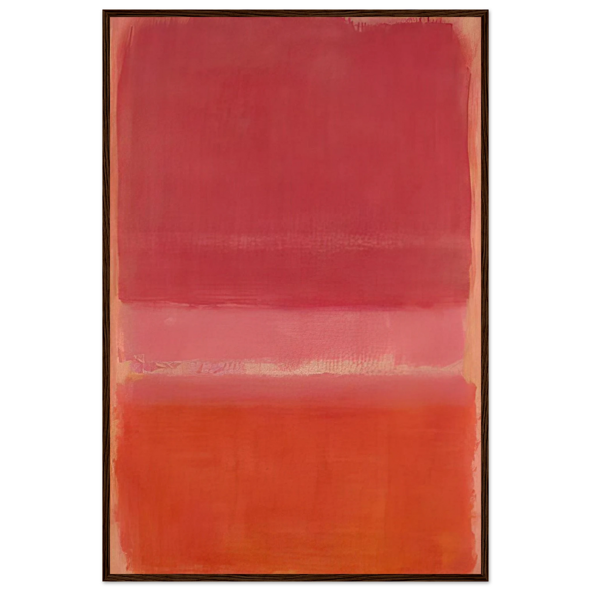 Untitled Red - 1956 Framed Poster | Mark Rothko Framed Prints Wall Art | Rothko Prints