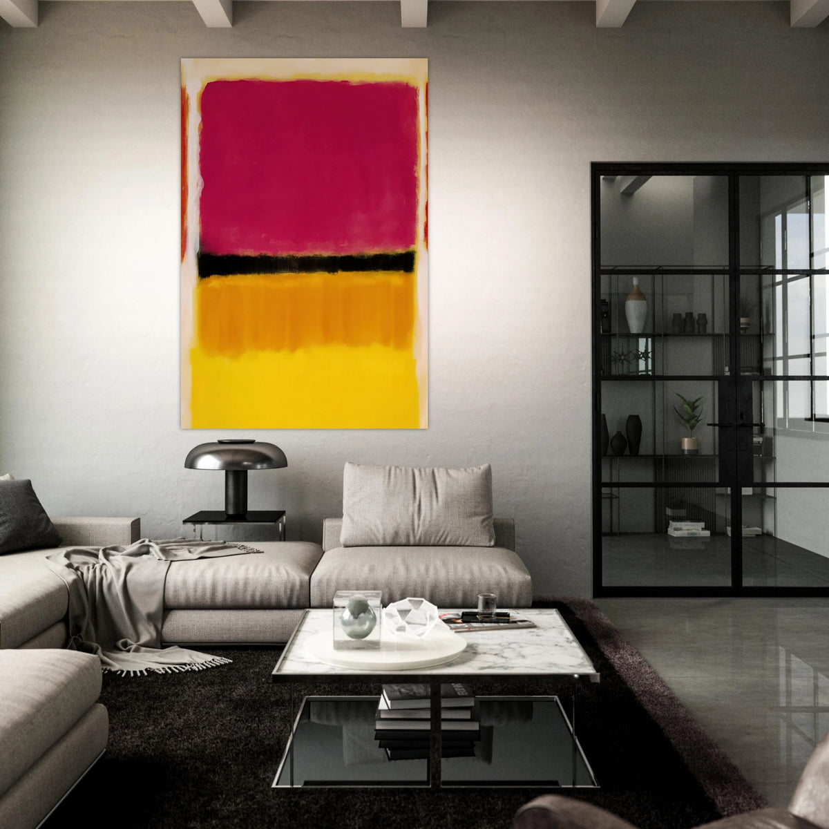 Violet, Black, Orange, Yellow on White and Red - 1949 Poster | Mark Rothko Poster | Rothko Prints