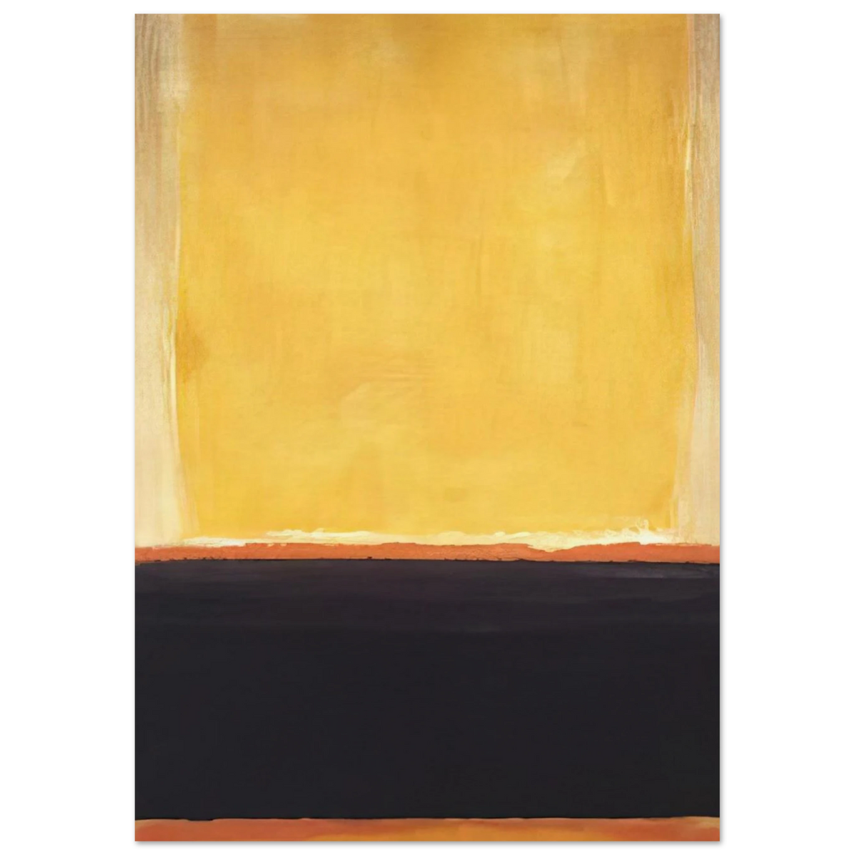 Yellow, Charcoal, Brown - 1953 Poster | Mark Rothko Poster | Rothko Prints