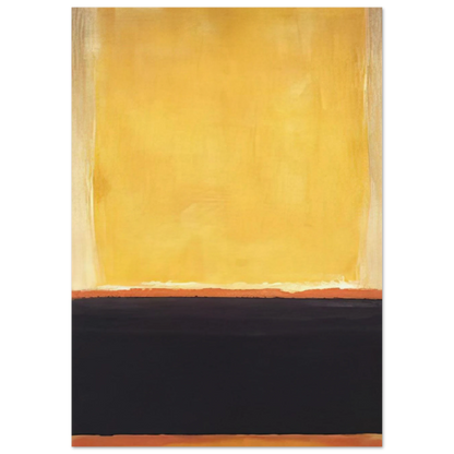 Yellow, Charcoal, Brown - 1953 Poster | Mark Rothko Poster | Rothko Prints