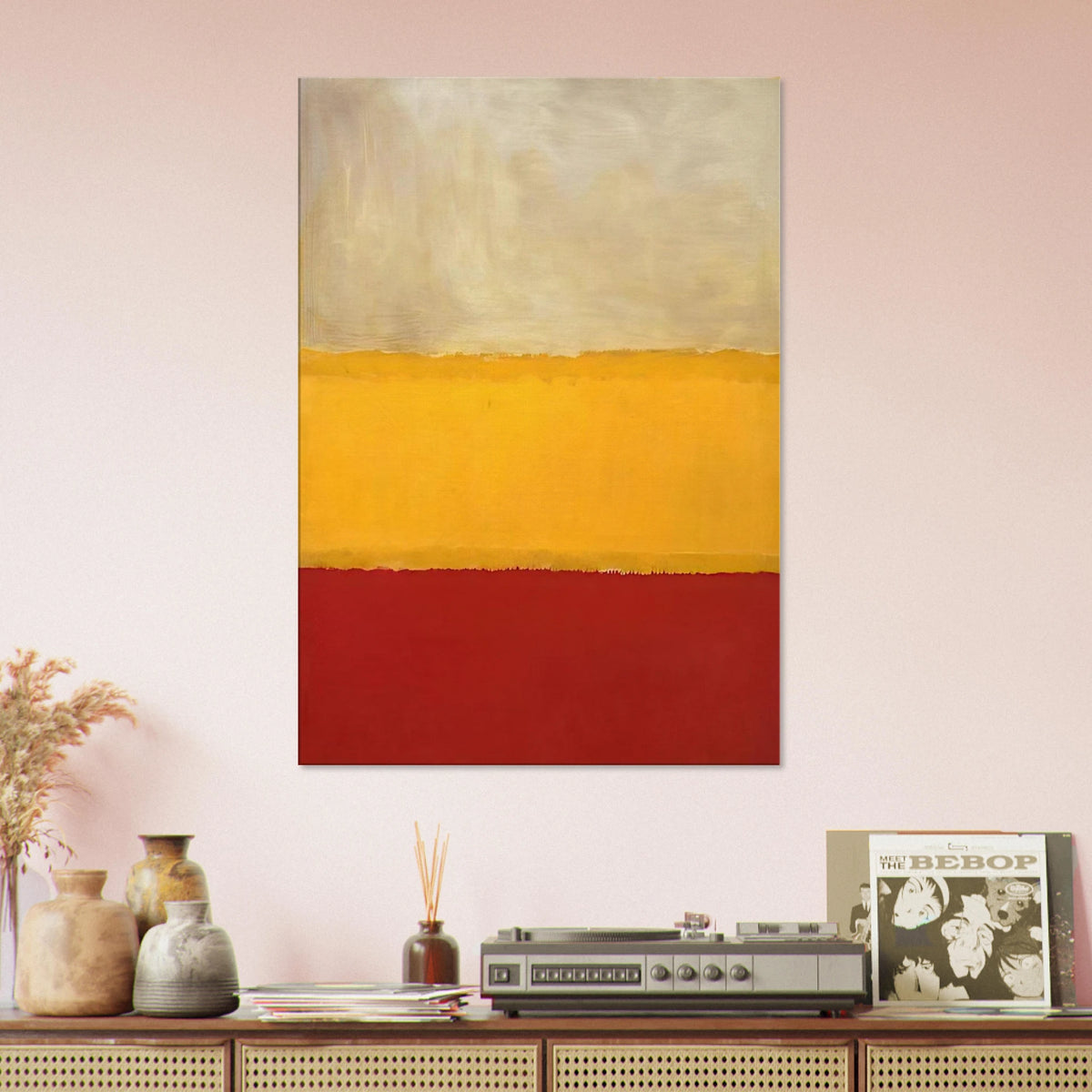 No. 13 White, Red on Yellow Canvas | Mark Rothko Canvas | Rothko Prints