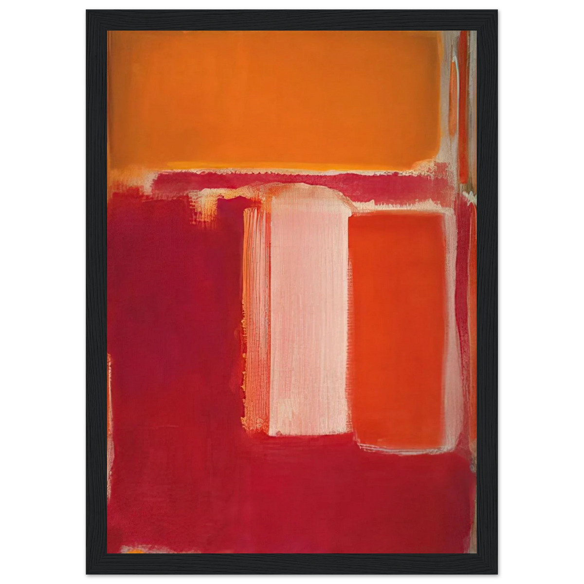 Yellow, Cherry, Orange - 1947 Framed Poster | Mark Rothko Framed Prints Wall Art | Rothko Prints