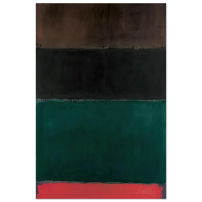 Untitled Red-Brown, Black, Green, Red - 1962 Poster | Mark Rothko Poster | Rothko Prints