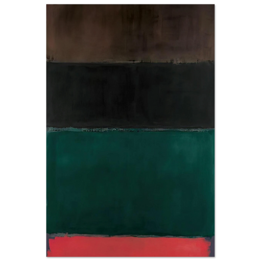 Untitled Red-Brown, Black, Green, Red - 1962 Poster | Mark Rothko Poster | Rothko Prints