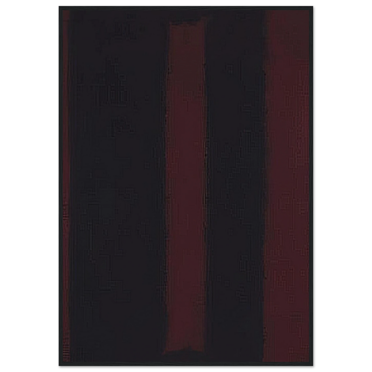 Black on Maroon - 1959 Framed Poster | Mark Rothko Framed Prints Wall Art | Rothko Prints