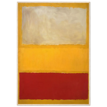 No. 13 White, Red on Yellow Framed Poster | Mark Rothko Framed Prints Wall Art | Rothko Prints
