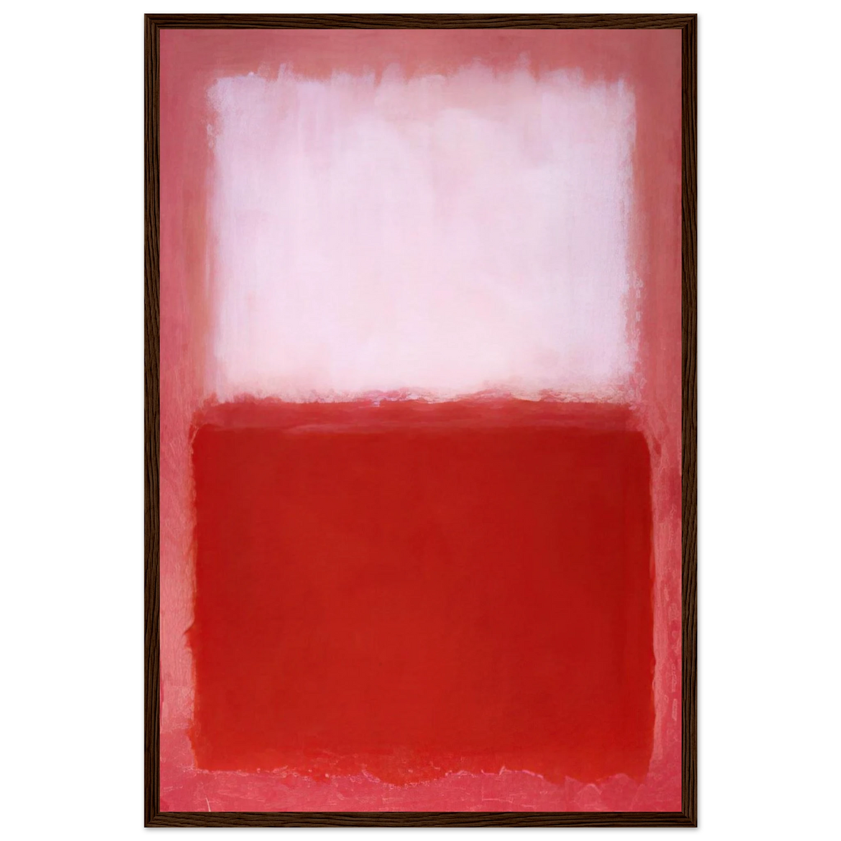 White Over Red - 1957 Framed Poster | Mark Rothko Framed Prints Wall Art | Rothko Prints