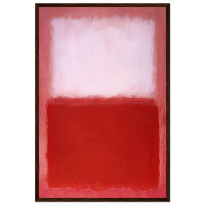 White Over Red - 1957 Framed Poster | Mark Rothko Framed Prints Wall Art | Rothko Prints