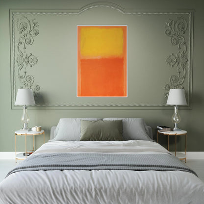 Orange and Yellow - 1956 Framed Poster | Mark Rothko Framed Prints Wall Art | Rothko Prints