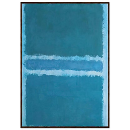 Untitled Blue Divided by Blue - 1966 Framed Poster | Mark Rothko Framed Prints Wall Art | Rothko Prints