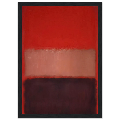 No. 46 Black, Ochre, Red Over Red - 1957 Framed Poster | Mark Rothko Framed Prints Wall Art | Rothko Prints