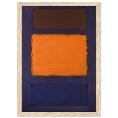 Brown, Orange, Blue on Maroon - c.1963  United States Framed Poster | Mark Rothko Framed Prints Wall Art | Rothko Prints