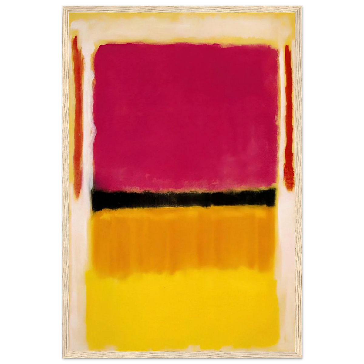 Violet, Black, Orange, Yellow on White and Red - 1949 Framed Poster | Mark Rothko Framed Prints Wall Art | Rothko Prints
