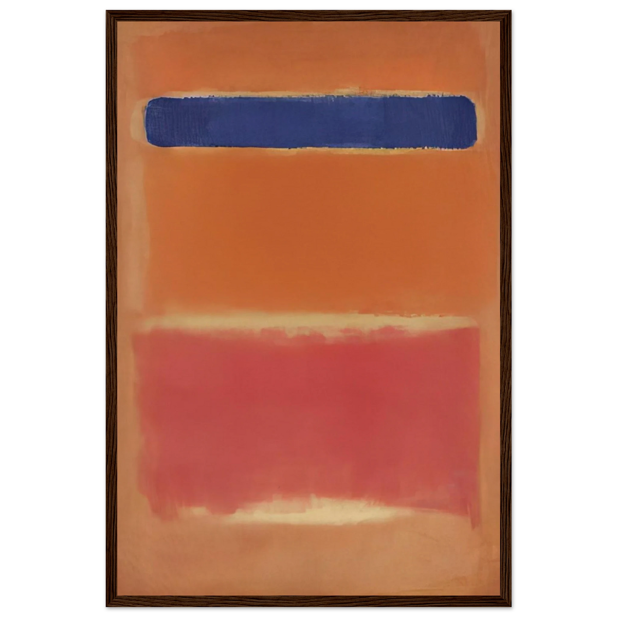 Blue Over Red - 1953 Framed Poster | Mark Rothko Framed Prints Wall Art | Rothko Prints