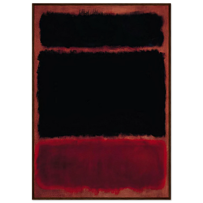 Black in Deep Red - 1957 Framed Poster | Mark Rothko Framed Prints Wall Art | Rothko Prints