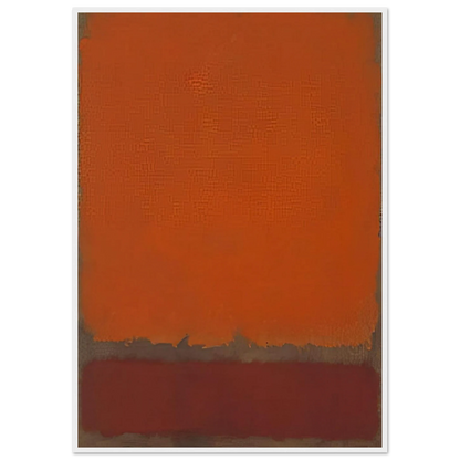 Ochre and Red on Red - 1962 Framed Poster | Mark Rothko Framed Prints Wall Art | Rothko Prints