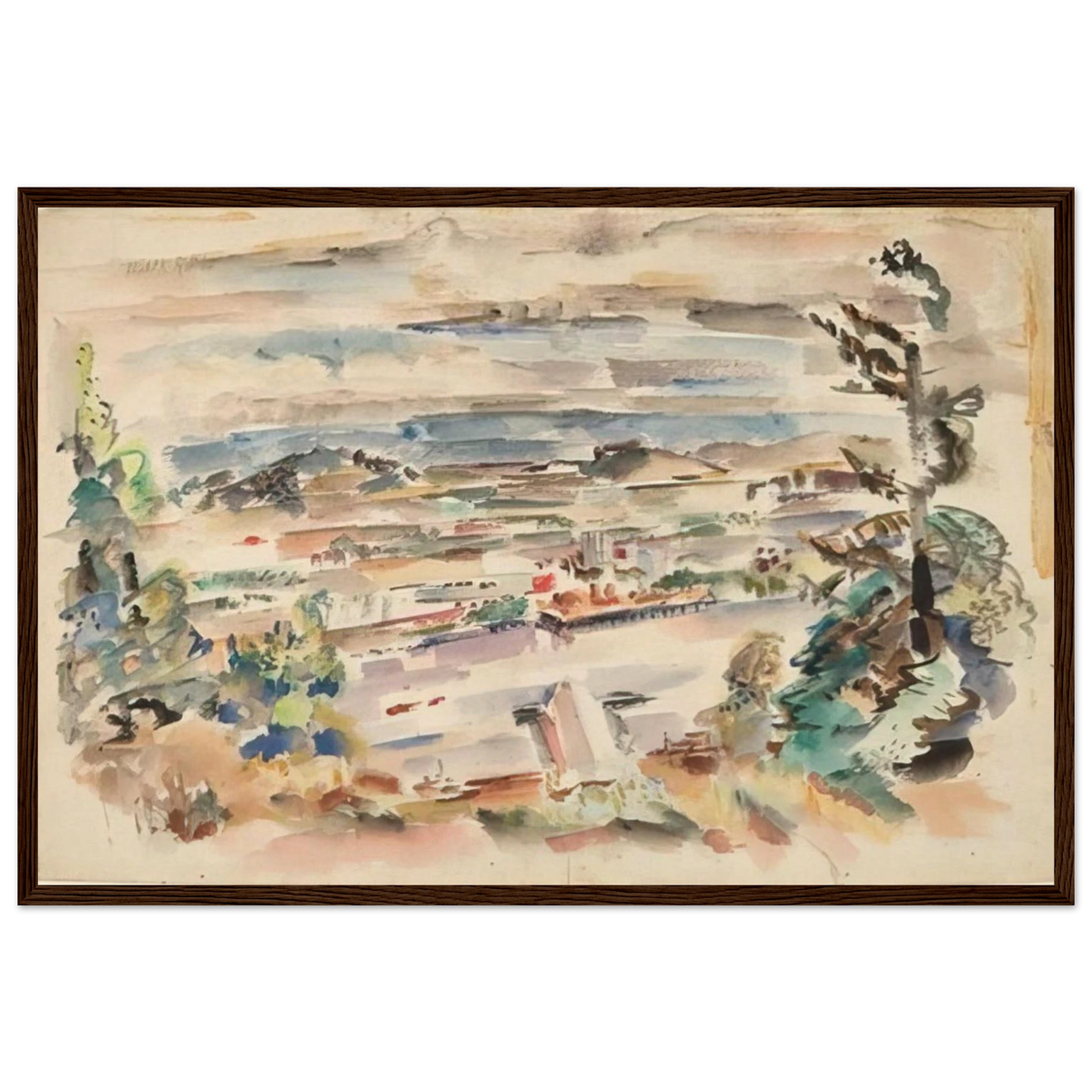 Untitled - 1929 Framed Poster | Mark Rothko Framed Prints Wall Art | Rothko Prints