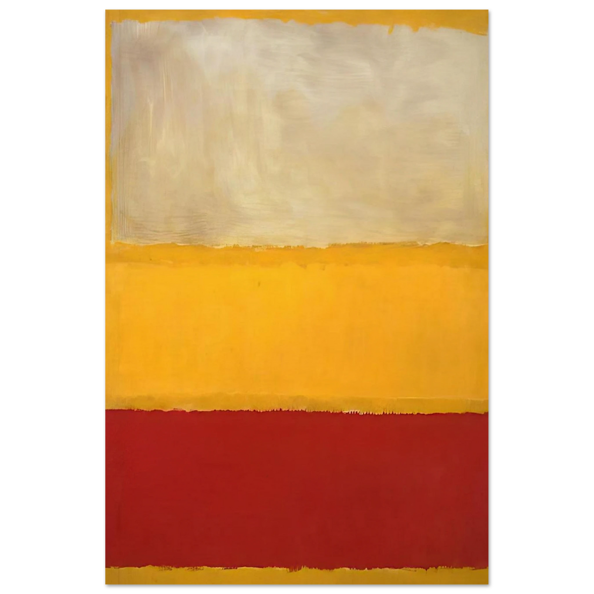 No. 13 White, Red on Yellow Poster | Mark Rothko Poster | Rothko Prints