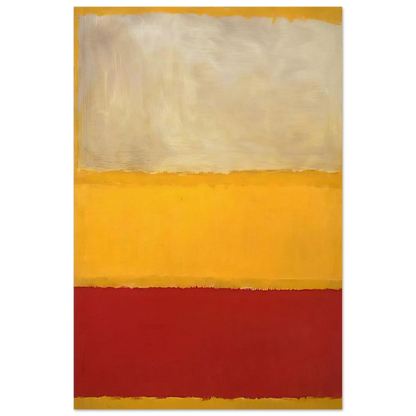 No. 13 White, Red on Yellow Poster | Mark Rothko Poster | Rothko Prints