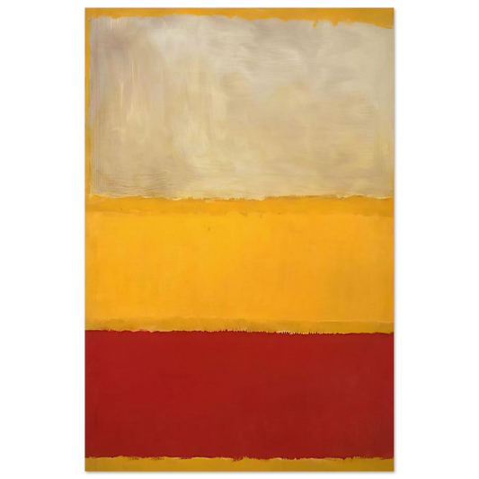 No. 13 White, Red on Yellow Poster | Mark Rothko Poster | Rothko Prints