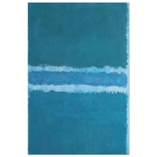 Untitled Blue Divided by Blue - 1966 Poster | Mark Rothko Poster | Rothko Prints