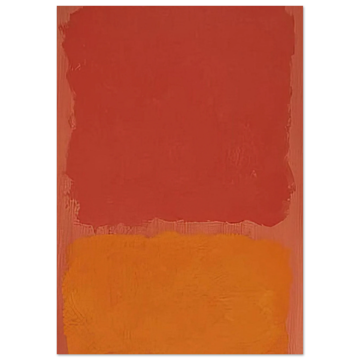 Untitled Red and Orange on Salmon - 1969 Poster | Mark Rothko Poster | Rothko Prints