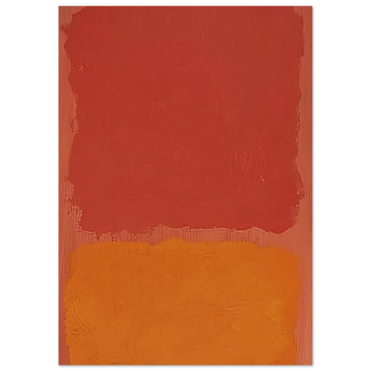 Untitled Red and Orange on Salmon - 1969 Poster | Mark Rothko Poster | Rothko Prints