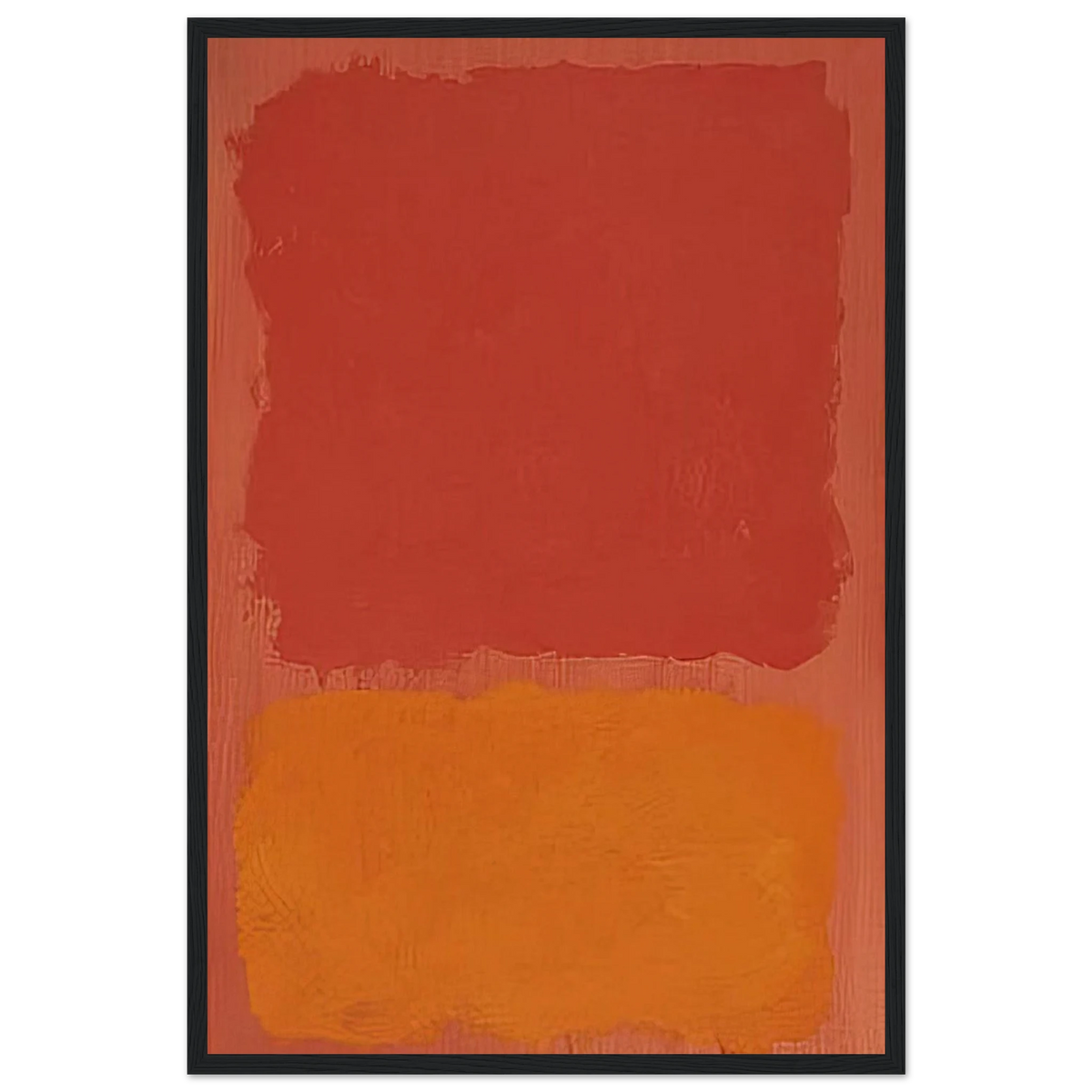 Untitled Red and Orange on Salmon - 1969 Framed Poster | Mark Rothko Framed Prints Wall Art | Rothko Prints