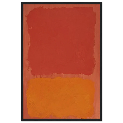 Untitled Red and Orange on Salmon - 1969 Framed Poster | Mark Rothko Framed Prints Wall Art | Rothko Prints