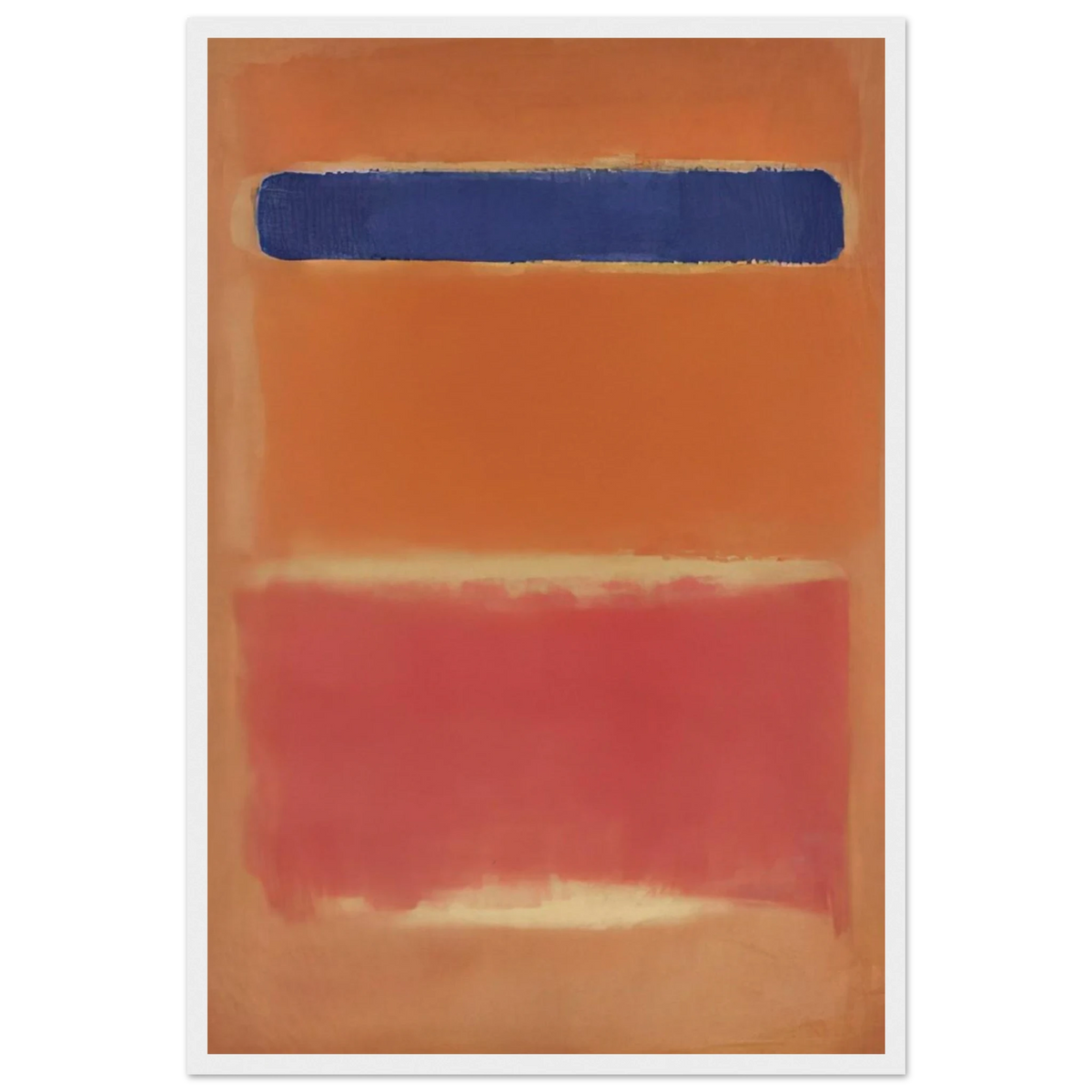 Blue Over Red - 1953 Framed Poster | Mark Rothko Framed Prints Wall Art | Rothko Prints