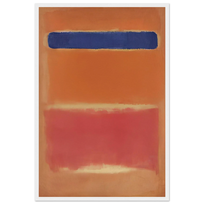 Blue Over Red - 1953 Framed Poster | Mark Rothko Framed Prints Wall Art | Rothko Prints