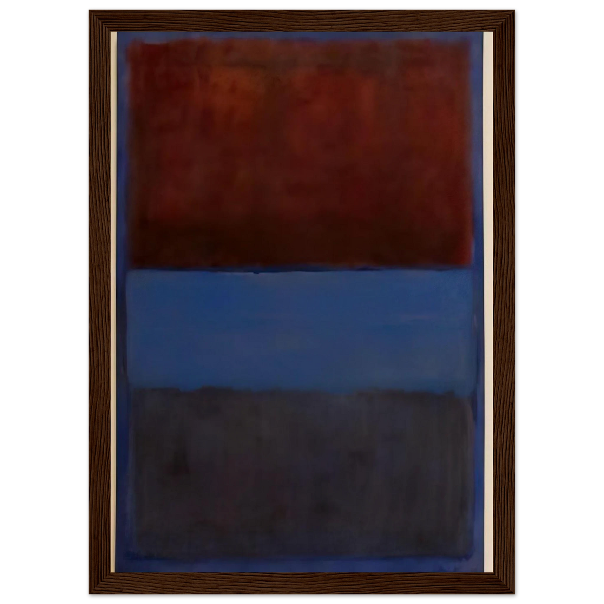No.61 Rust and Blue - 1953 Framed Poster | Mark Rothko Framed Prints Wall Art | Rothko Prints