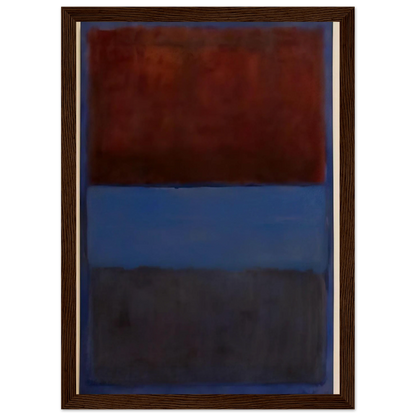 No.61 Rust and Blue - 1953 Framed Poster | Mark Rothko Framed Prints Wall Art | Rothko Prints