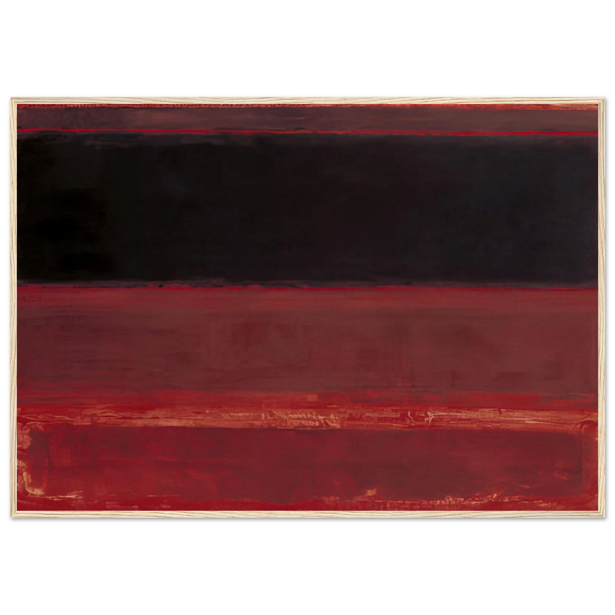 Four Darks in Red - 1958 Framed Poster | Mark Rothko Framed Prints Wall Art | Rothko Prints