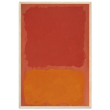 Untitled Red and Orange on Salmon - 1969 Framed Poster | Mark Rothko Framed Prints Wall Art | Rothko Prints