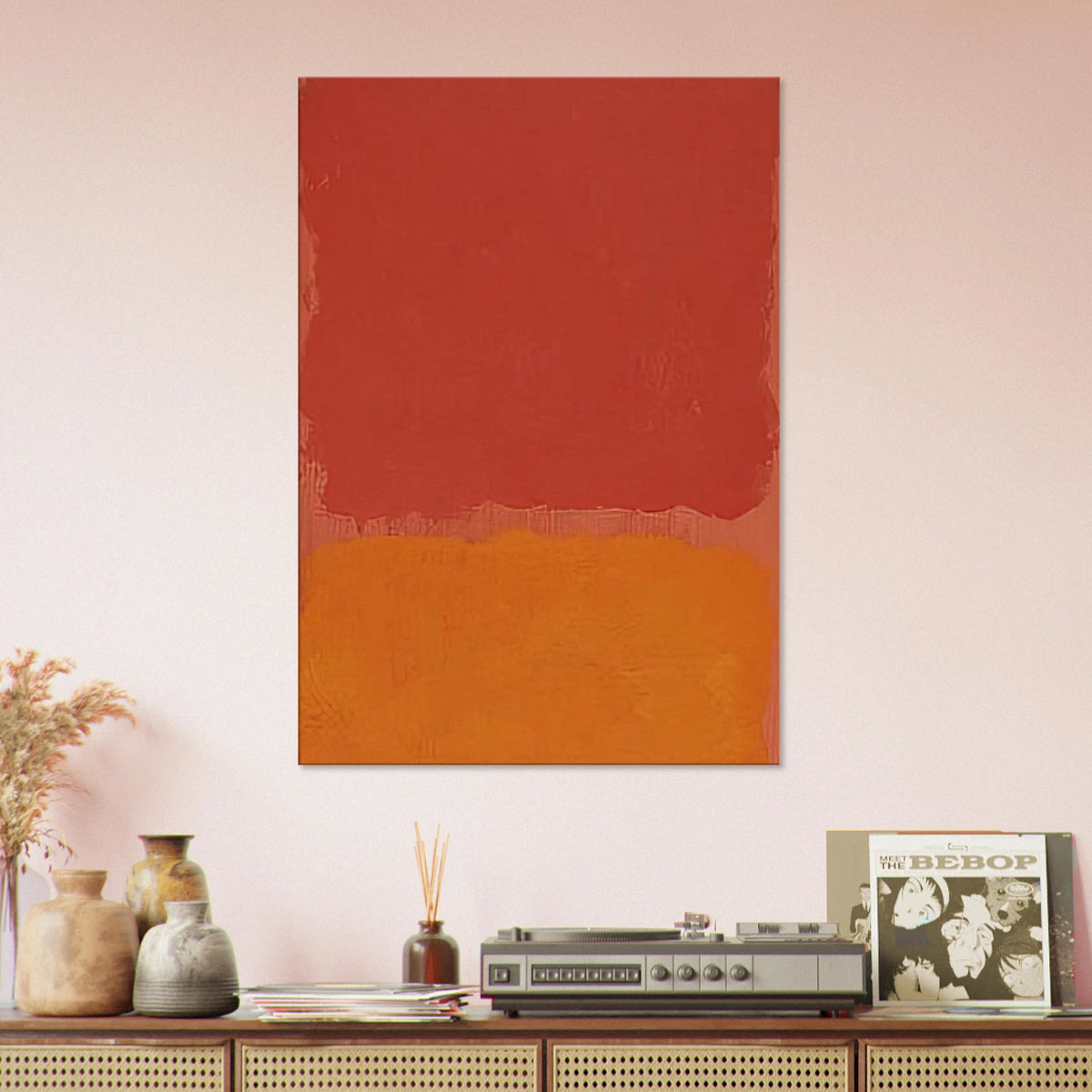 Untitled Red and Orange on Salmon - 1969 Canvas | Mark Rothko Canvas | Rothko Prints