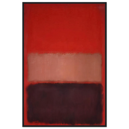No. 46 Black, Ochre, Red Over Red - 1957 Framed Poster | Mark Rothko Framed Prints Wall Art | Rothko Prints