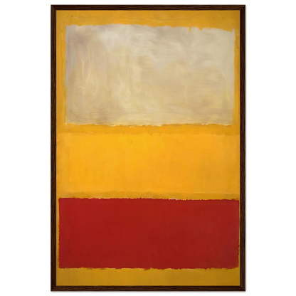No. 13 White, Red on Yellow Framed Poster | Mark Rothko Framed Prints Wall Art | Rothko Prints